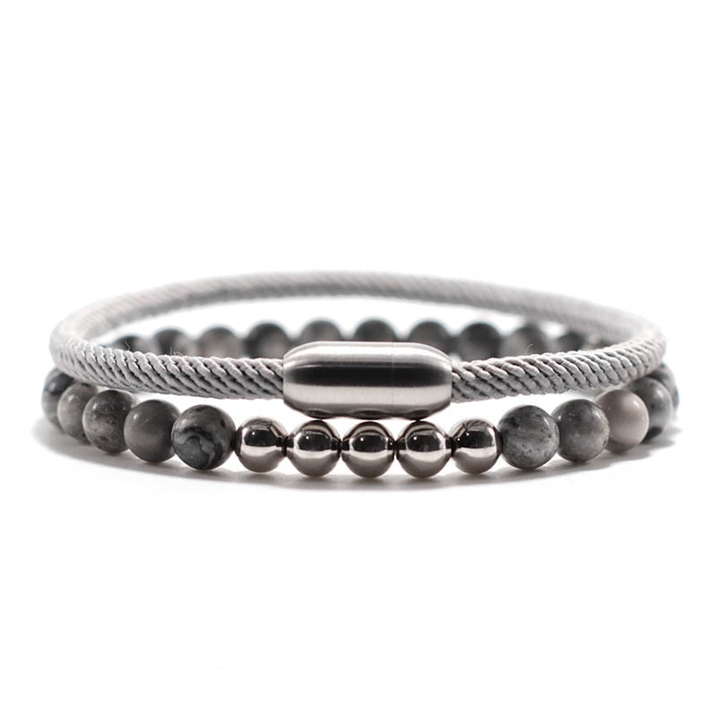Bracelet Homme Lucky Red Thread Magnet Tiger Eye