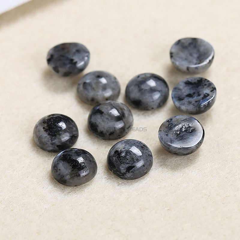 Flat Back Gemstone Mix Colors Natural Stone Cab