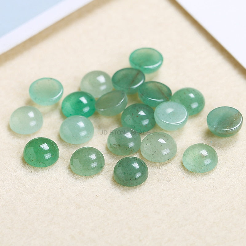 Flat Back Gemstone Mix Colors Natural Stone Cab