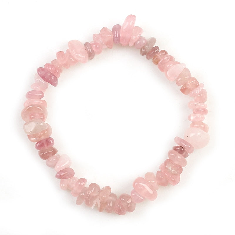 Irregular Natural Gem Stone Bracelet Stretch Chip Beads
