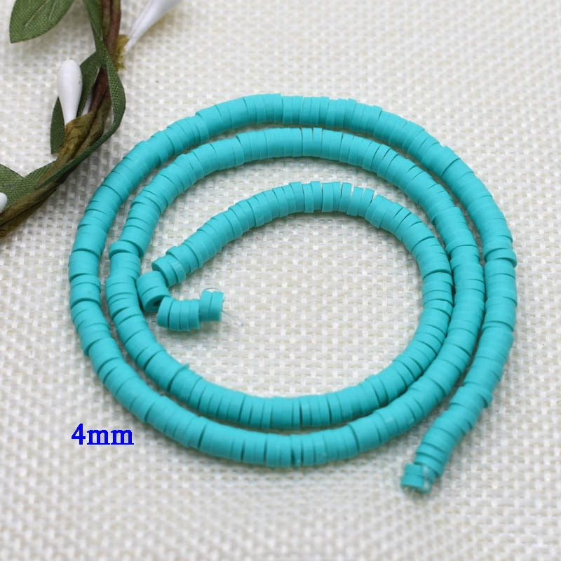 Flat Round Handmade Round Polymer Clay Chip