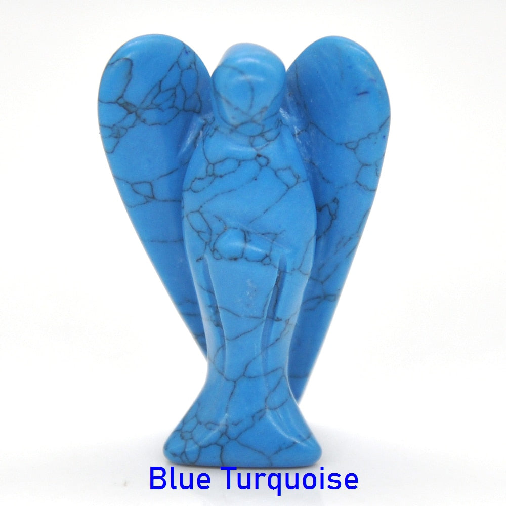 Guardian Angel Figurine Natural Healing Crystal Gem