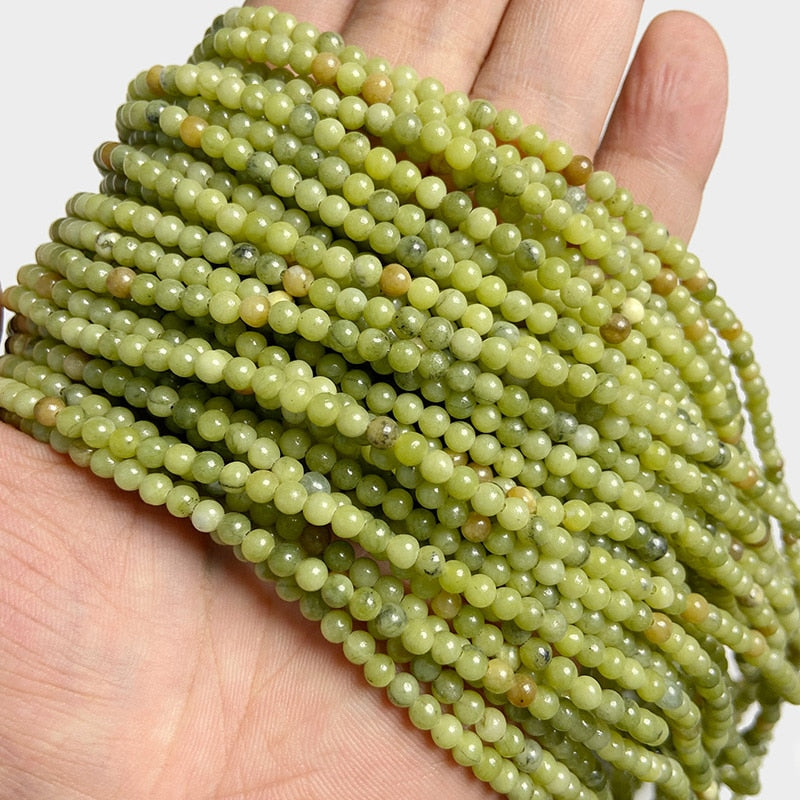 Natural Jades Agates Stone Beads Loose Isolation