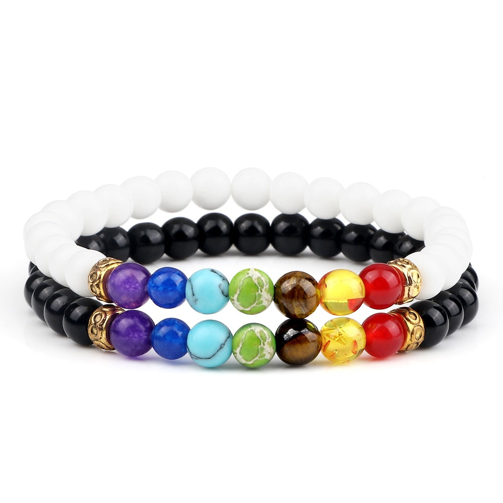 Balance Buddha Reiki Prayer Tiger Eyes Black Beads