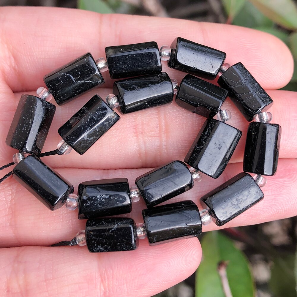 Aquamarines Jades Stone Cylinder Loose Beads