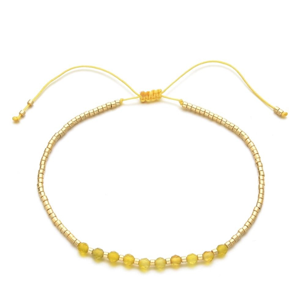 Thin Fashion Natural Stone Bracelet Girls Friends