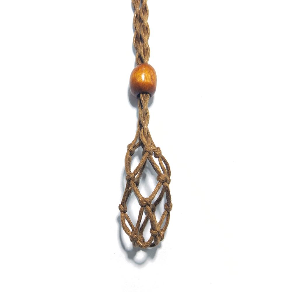 Cord Empty Stone Holder Natural Quartz Crystal Raw Stone