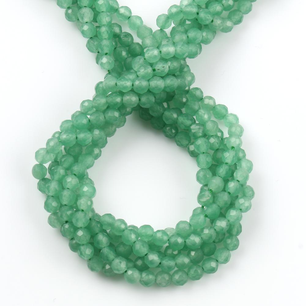 Natural Stone Green Aventurine Jades Faceted Mineral
