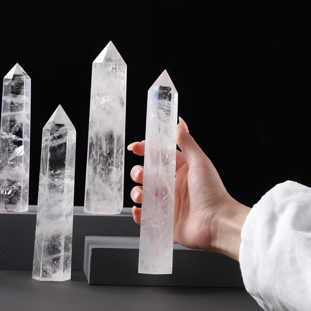 Big wand Natural Crystal Clear Quartz Transparency