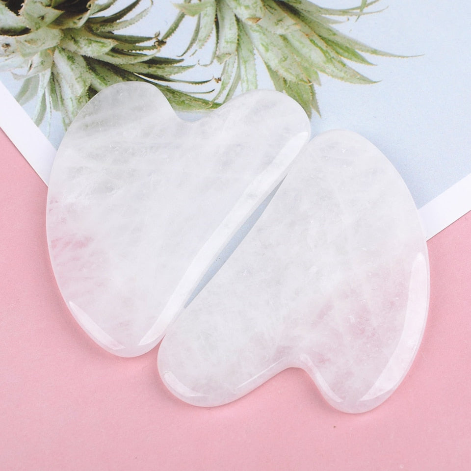 Natural Jade Stone Massage Board Rose Quartz