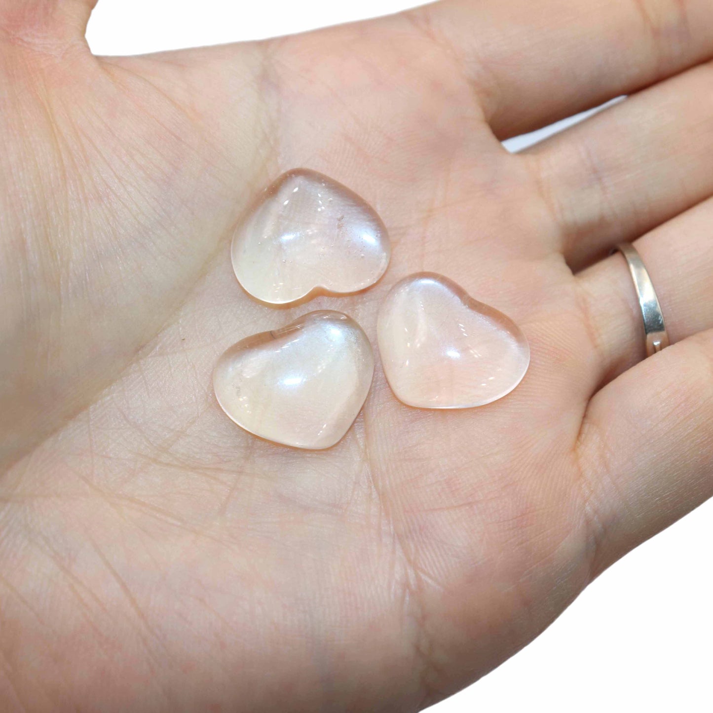 Agates Quartz Pink Jades Tiger Eye Heart Shape Stone