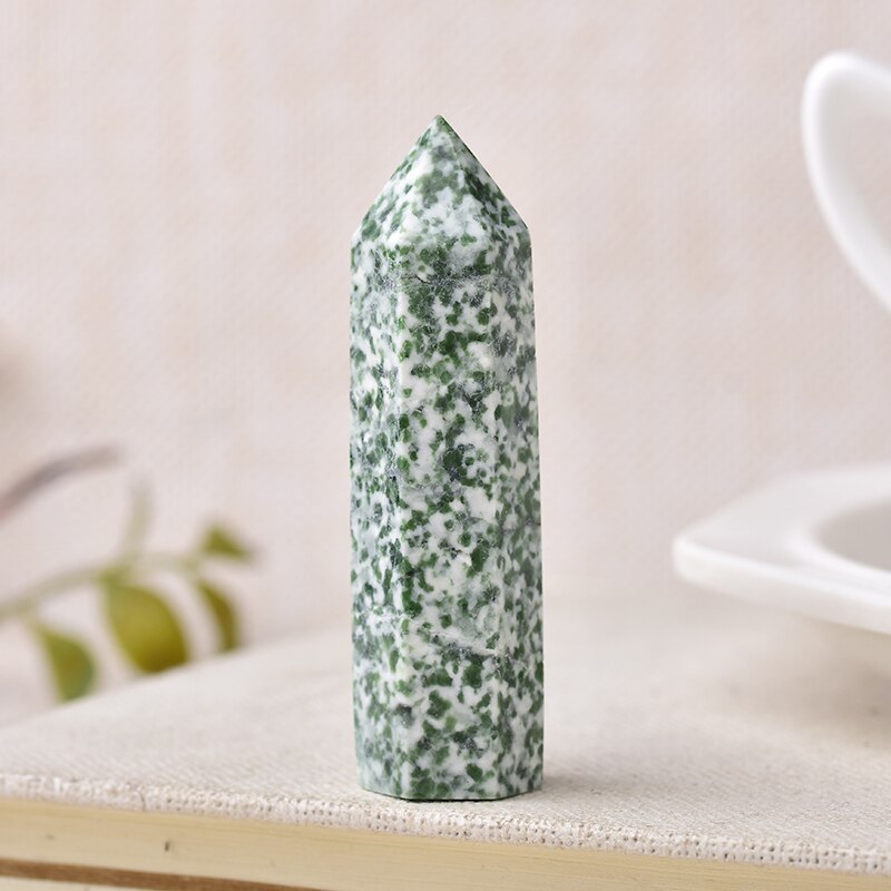 Natural Crystal Stones QingHai Jade Green