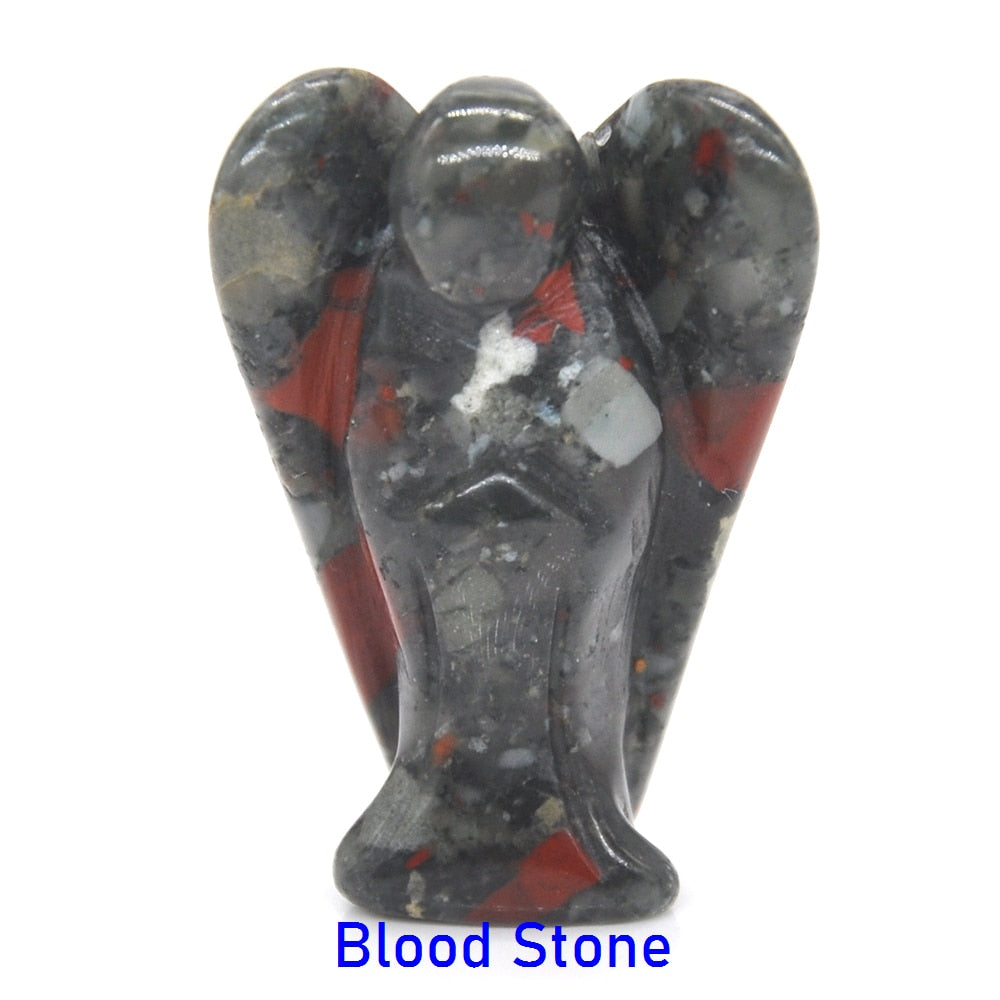 Guardian Angel Figurine Natural Healing Crystal Gem