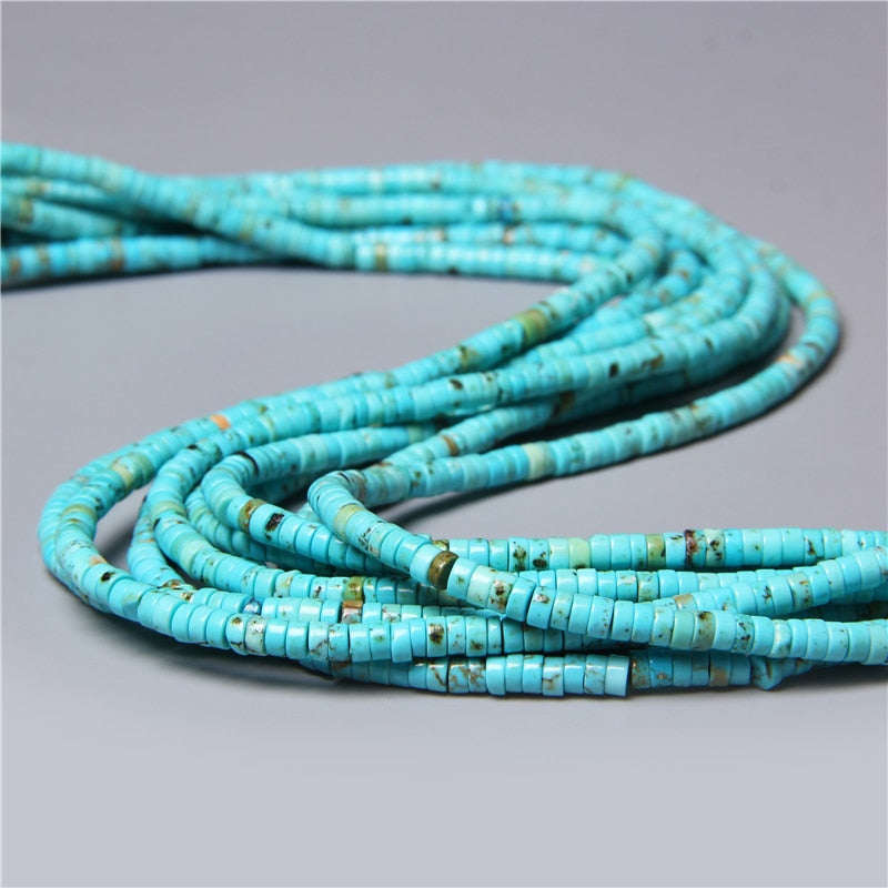 Natural Rondelle Stone Beads Flat Round Jaspers