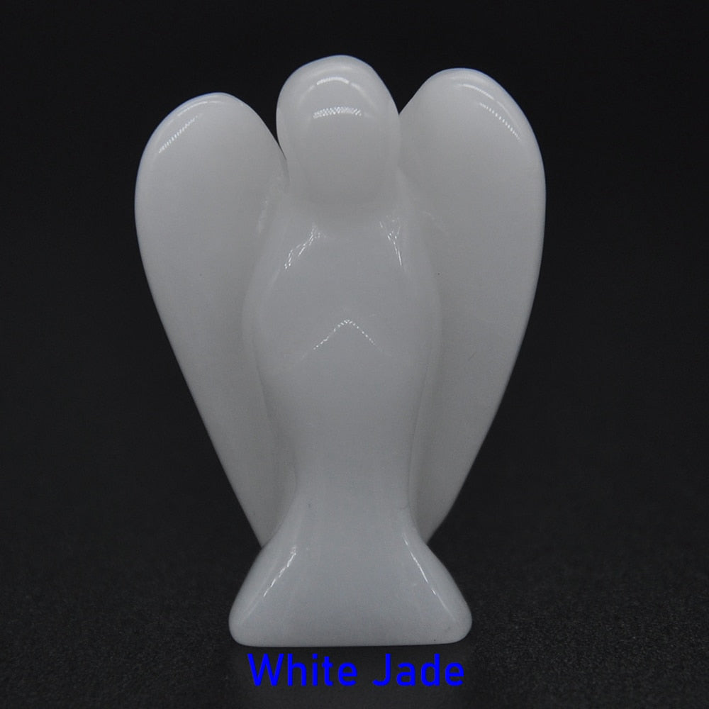 Guardian Angel Figurine Natural Healing Crystal Gem