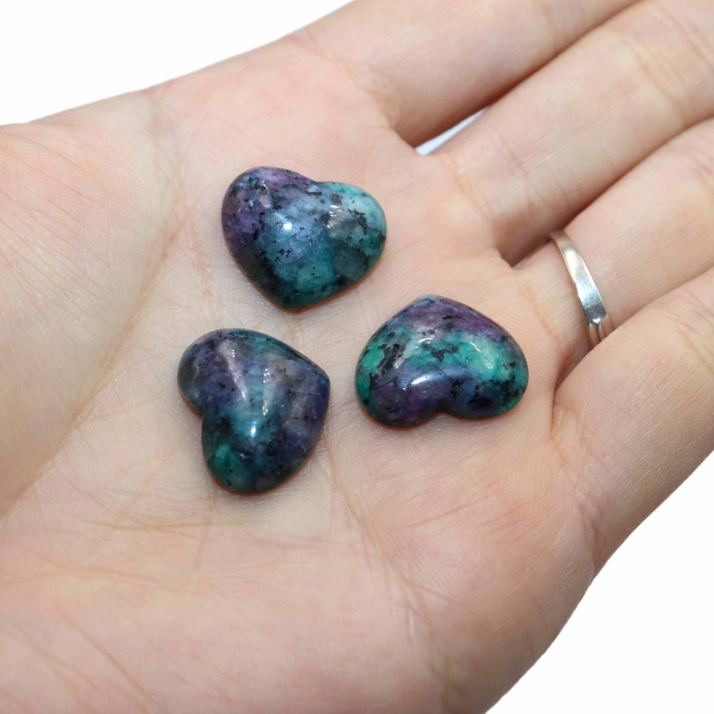 Agates Quartz Pink Jades Tiger Eye Heart Shape Stone