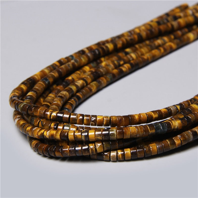 Natural Flat Disc Round Stone Crystal Jades Spacer Beads