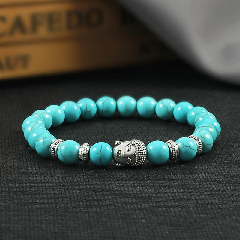 Natural Tiger Eye Black Lava Stone Bracelet for Men