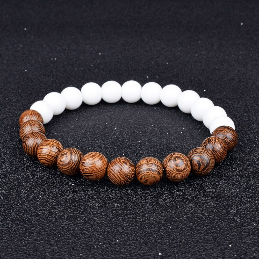 Wood Beads Bracelets Men Ethic Meditation