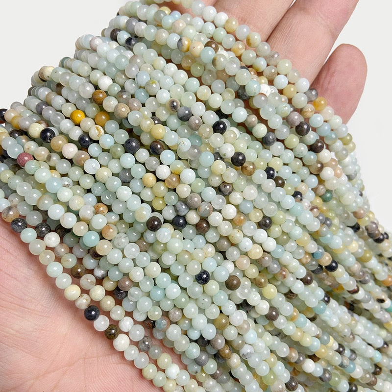 Natural Jades Agates Stone Beads Loose Isolation