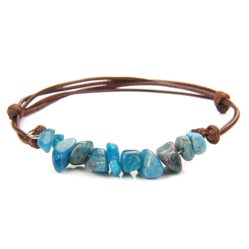 Irregular Natural Crystals Chakras Stone Bracelet