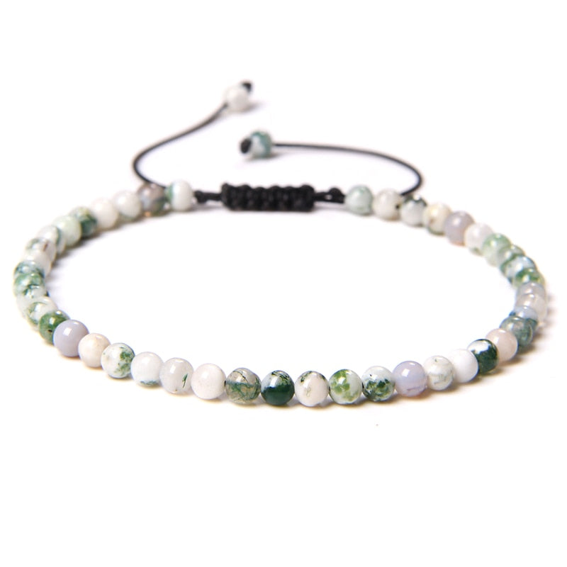 Vintage Natural Stone Bracelet Men Chakras Beads