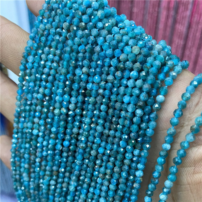 Natural Stone Beads Blue Quartzs Crystal Turquois
