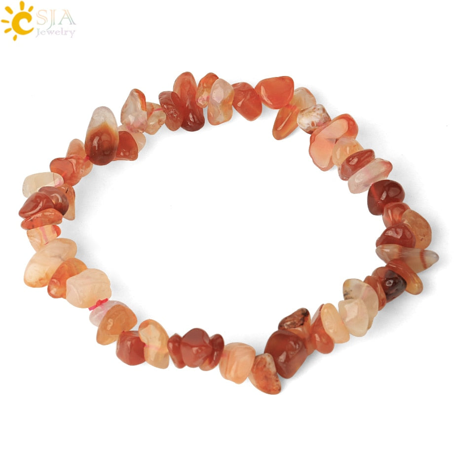 Irregular Chips Natural Stone Bracelet Asymmetry