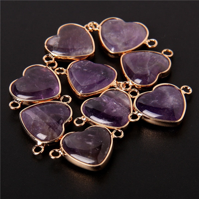 New Arrival Natural Stone Crystal Pendant Charm