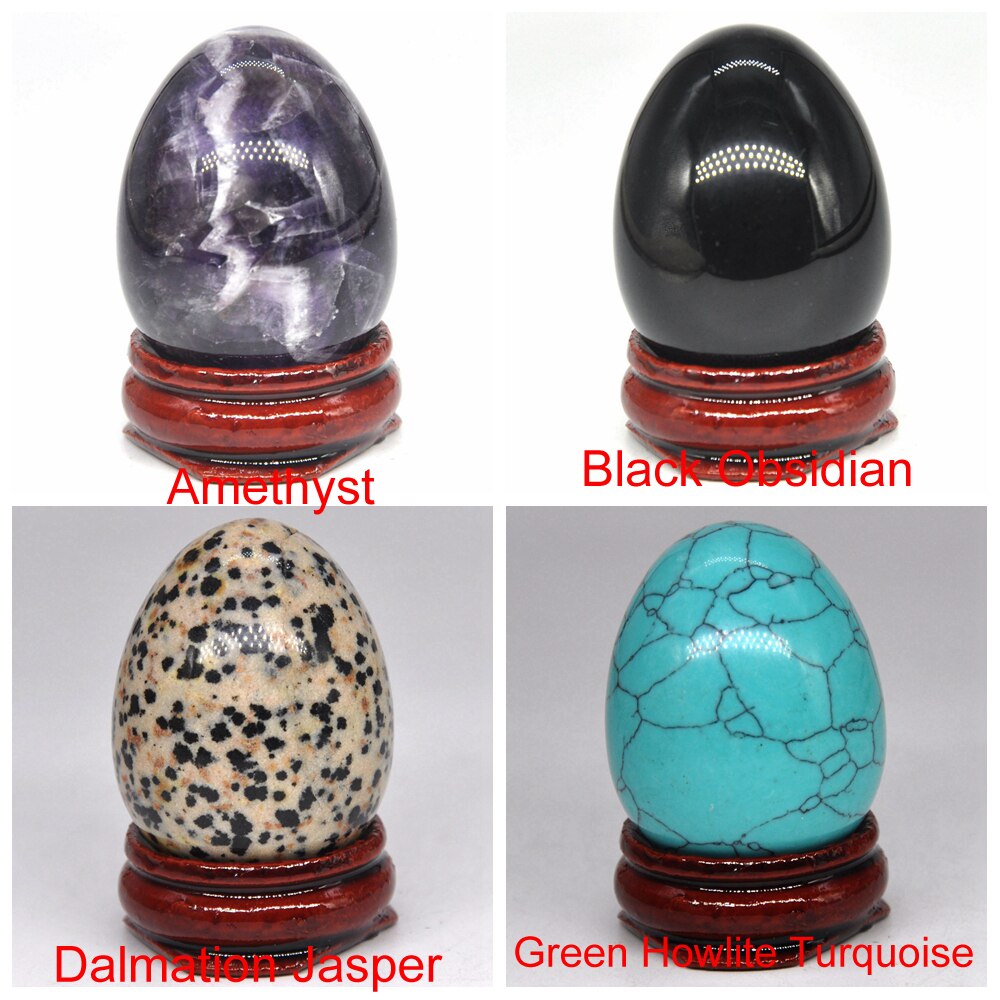 Egg Shaped Stone Natural Healing Crystal Kegel