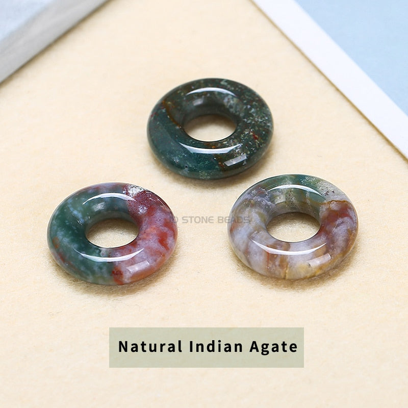 Big Hole Beads for Jewelry Making Natural Stone