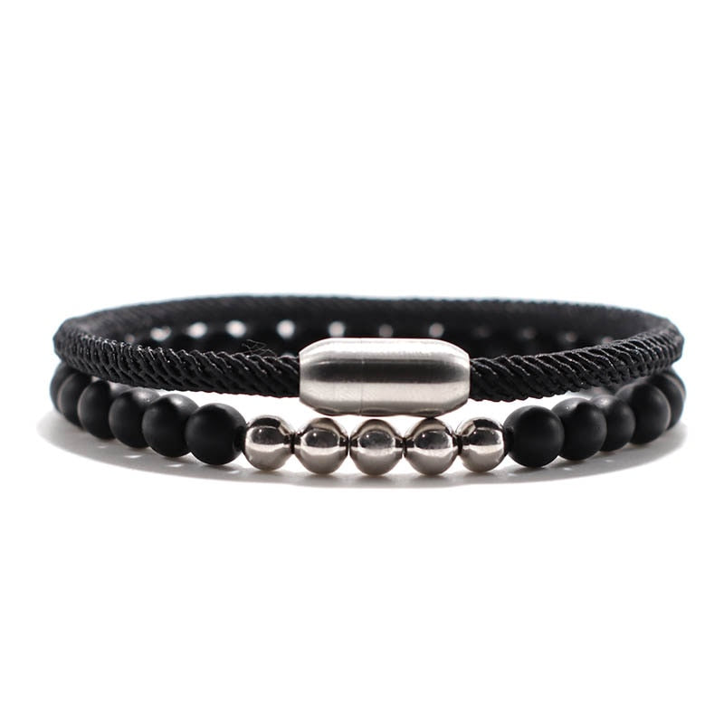 Bracelet Homme Lucky Red Thread Magnet Tiger Eye