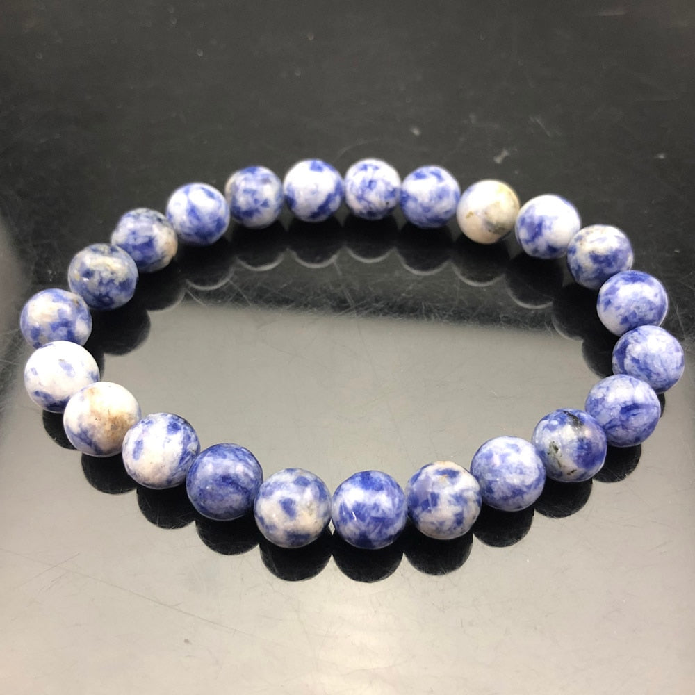Chakra Quartz Crystal Agate Bracelet Men Natural Stone