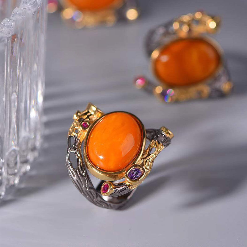Inspired design silver diamond natural Hetian jade