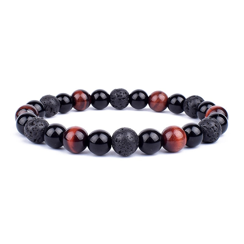 Tiger Eye Obsidian Hematite Beads Bracelets Magnetic