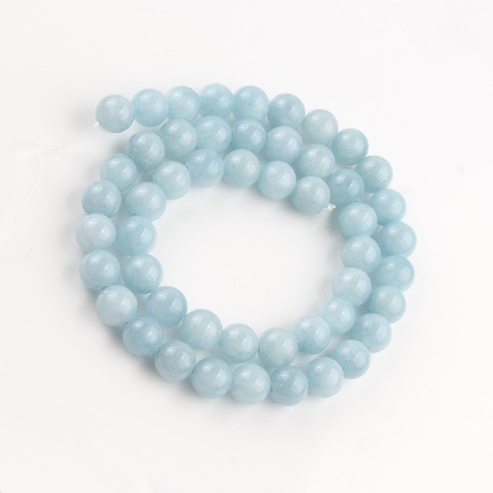 Natural Gems Jades Stone Beads Multicolor Chalcedonies