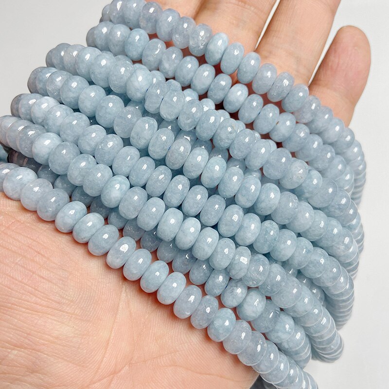 Angelite Jades Chakra Beads Natural Loose Spacer