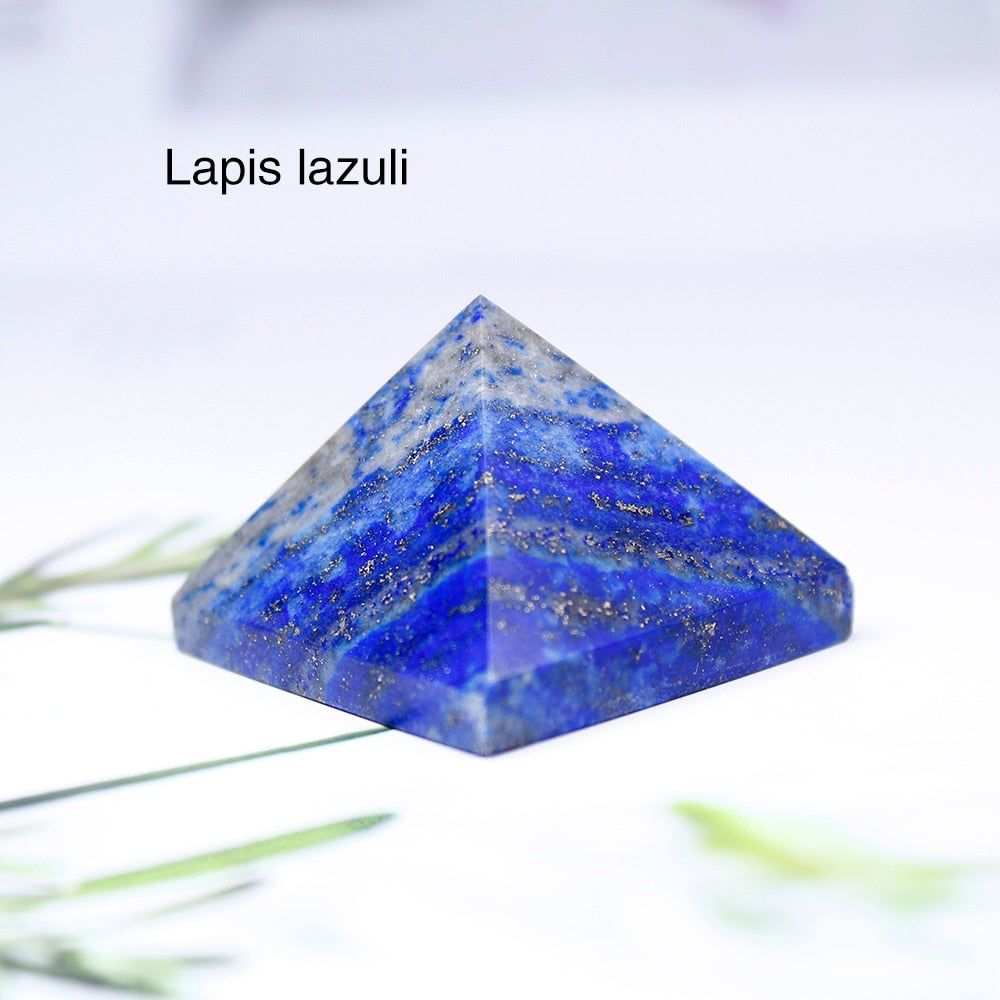 Natural Crystal Pyramid Healing Crystal Crafts Rose