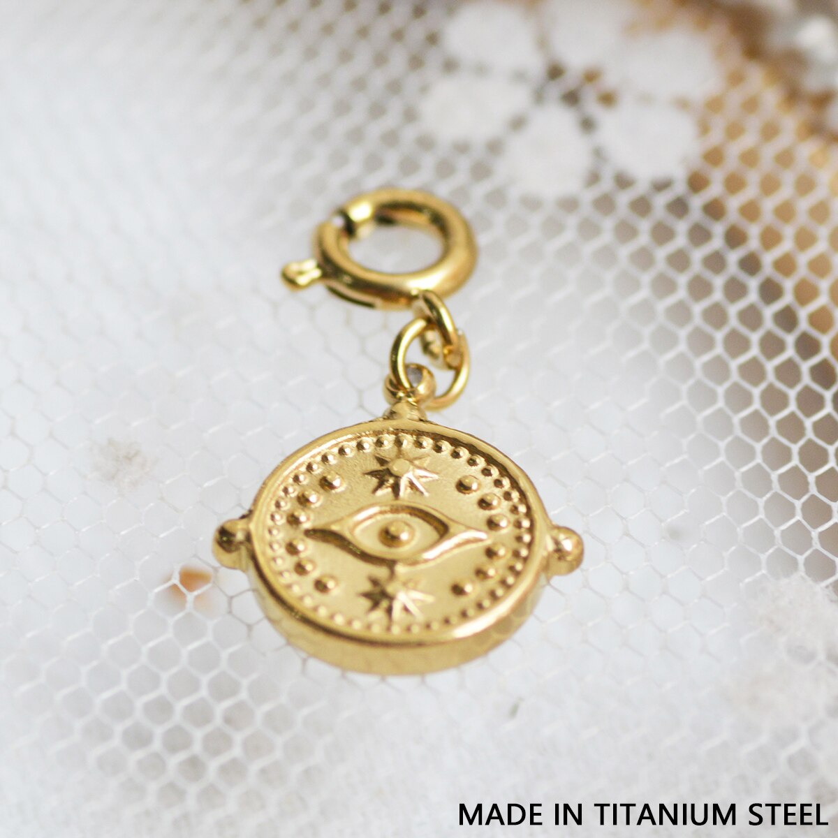 Star & Eye Natural Stone Charm Necklaces