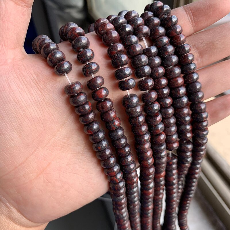 Stone Rondelle Beads Jaspers Jade Spacer Round Flat Bead