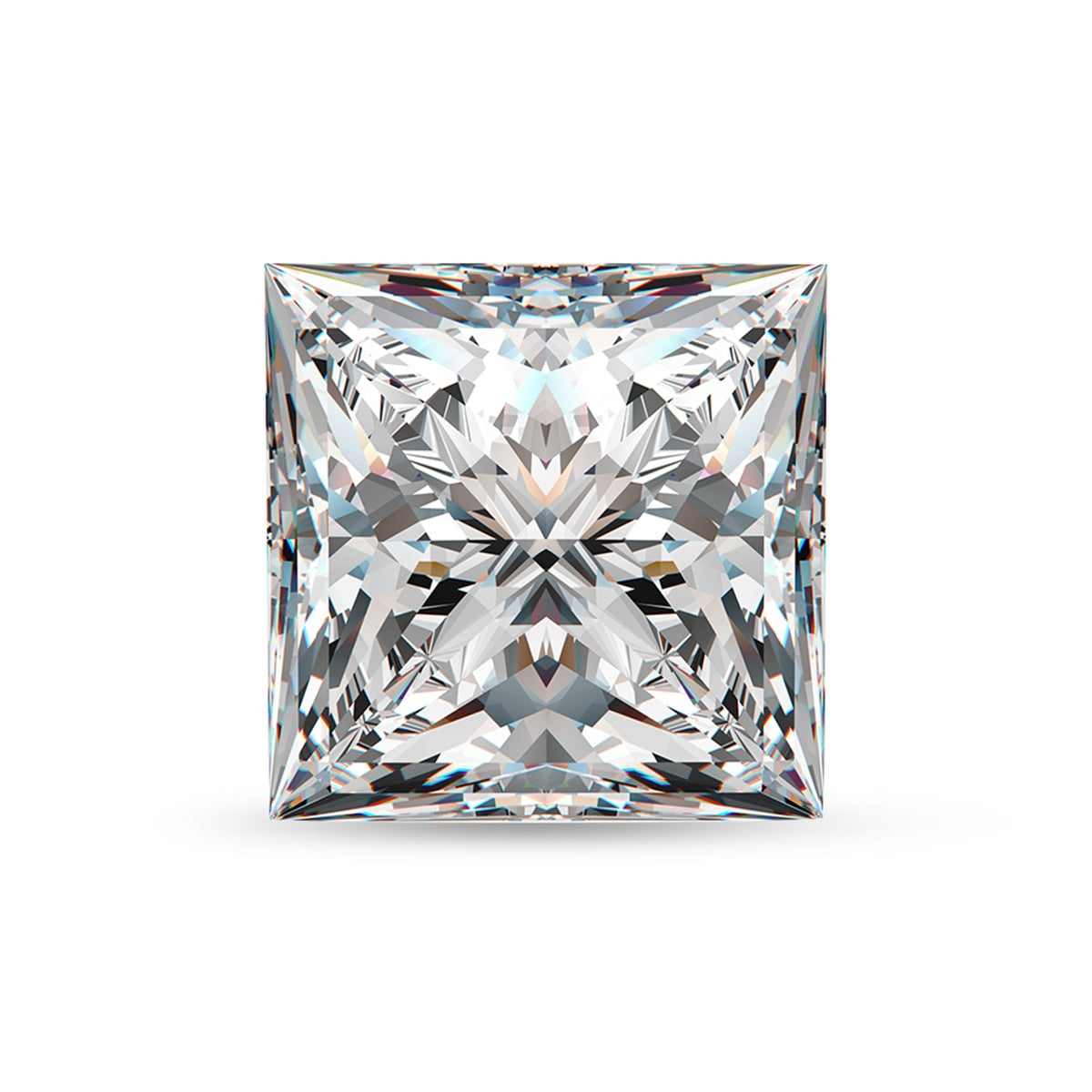 Loose Gemstone Moissanite Stone Princess Cut