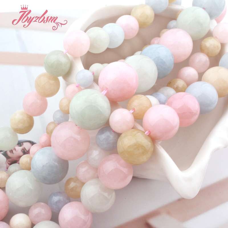 Round Beads Beryl Jades Smooth Loose