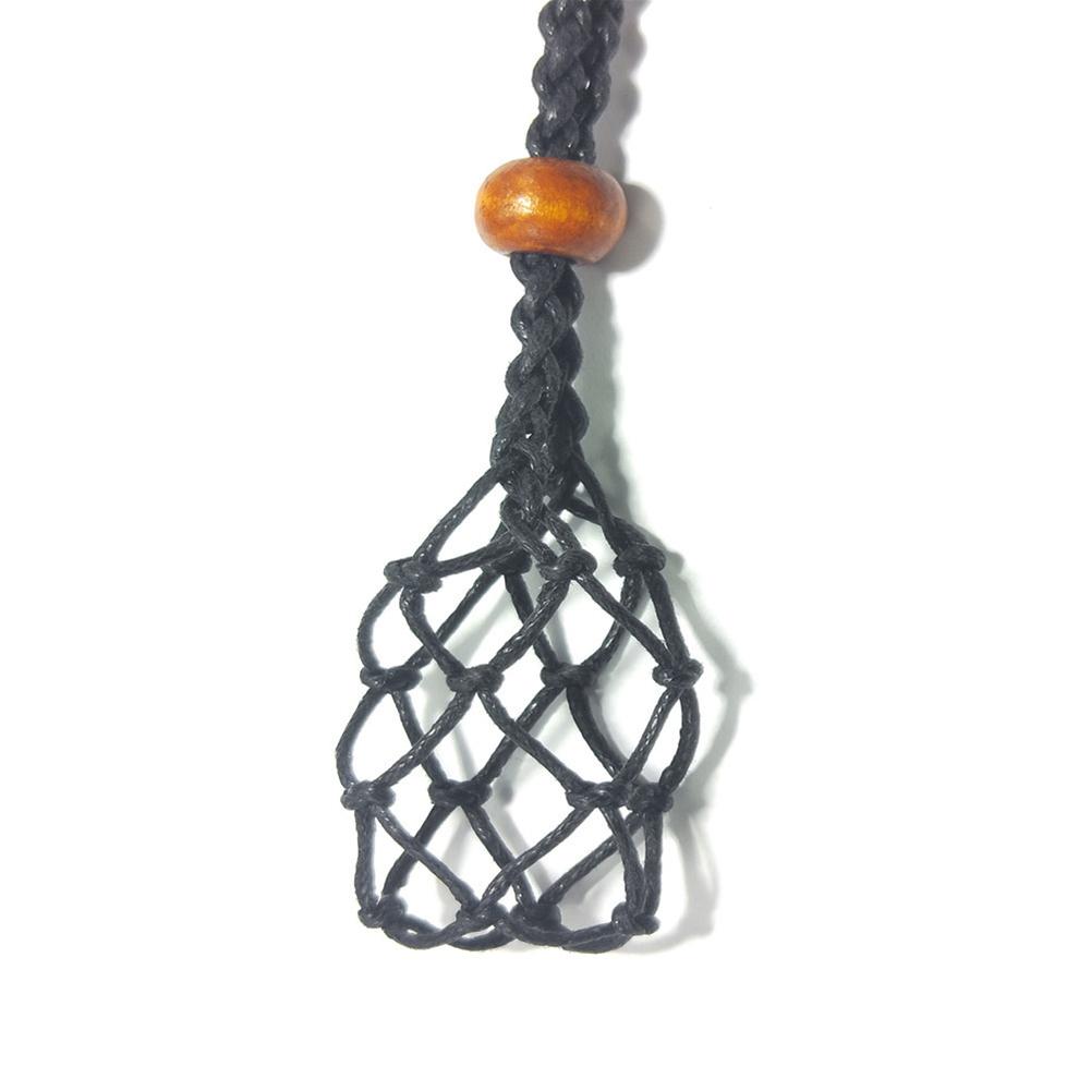 Cord Empty Stone Holder Natural Quartz Crystal Raw Stone