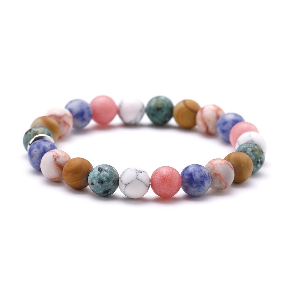 Men Bracelet for Men Women Natural Stone Beaded