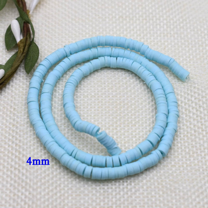 Flat Round Handmade Round Polymer Clay Chip