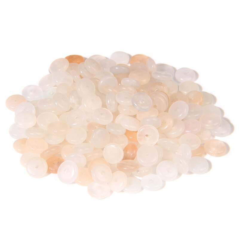 Natural Stone Slice Bead Agates Jades Flat Spacer