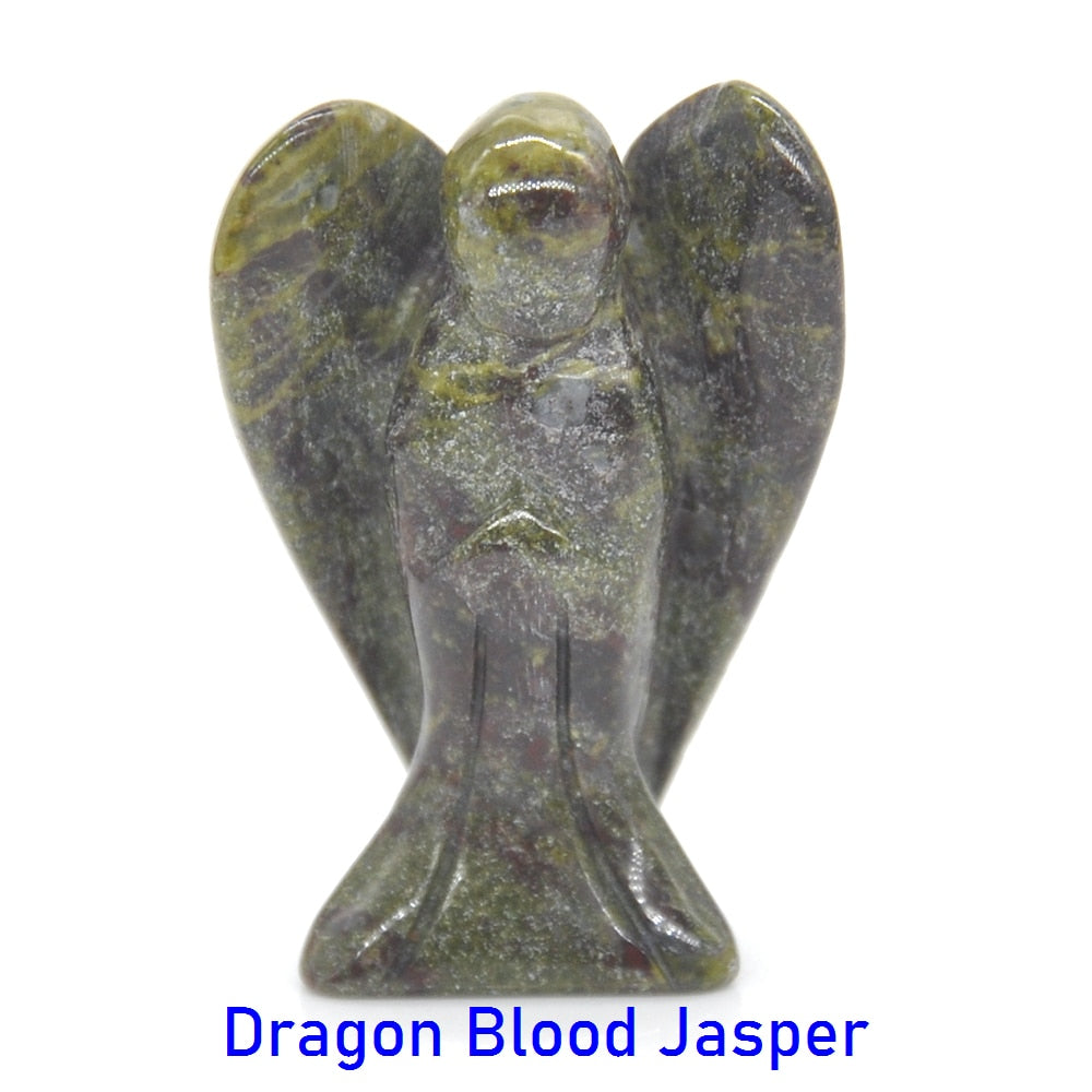 Guardian Angel Figurine Natural Healing Crystal Gem