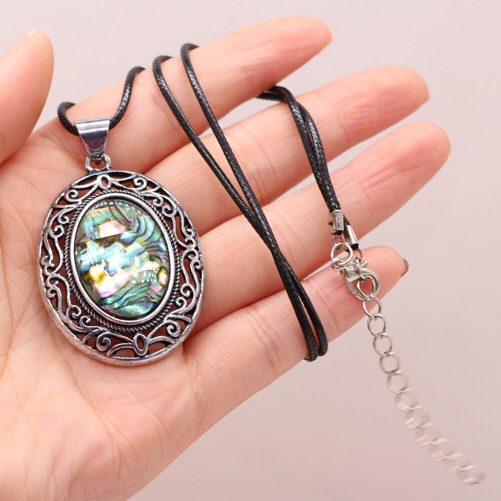 Natural Stone Necklace Water Drop Crystal
