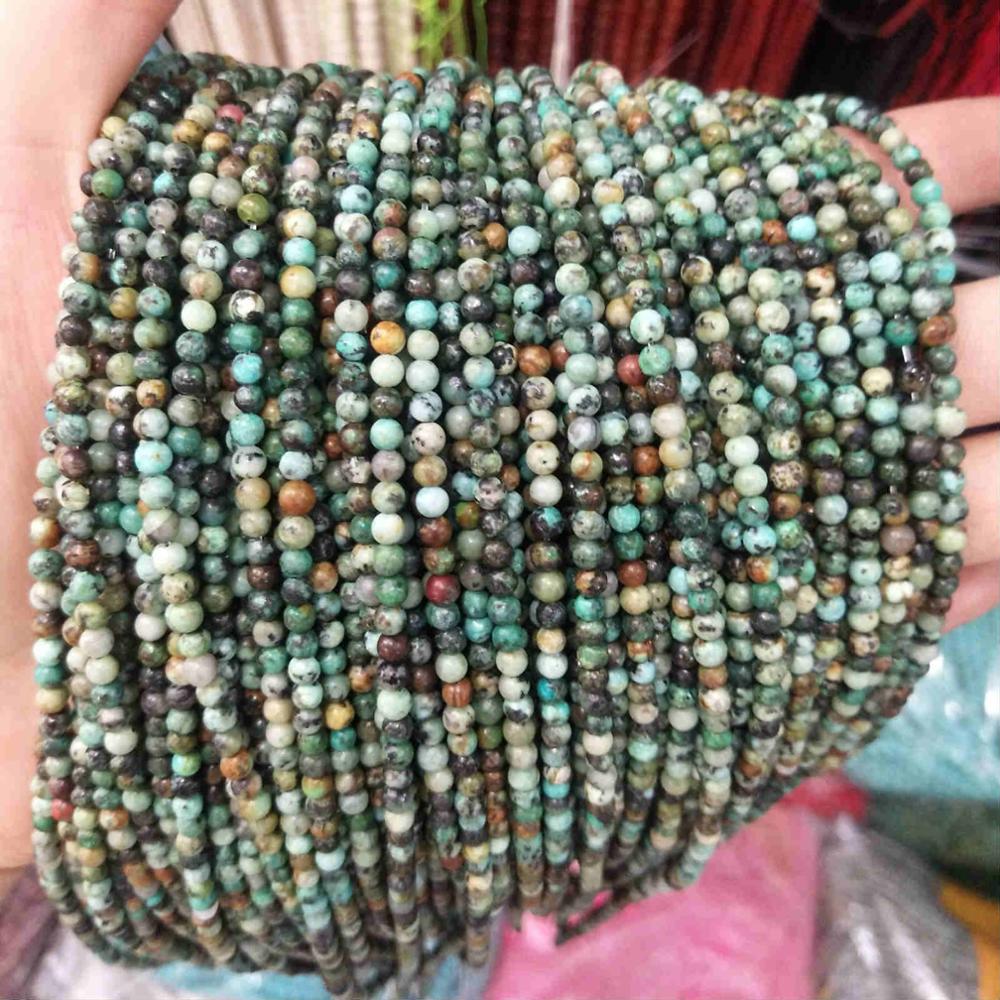 Natural Stone 2MM 3MM Round Beads Tourmaline