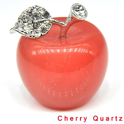 Apple Figurine Natural Stones Healing Crystals Statue